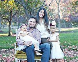 Image of a Family of Four: Mom, Dad, Two Daughters