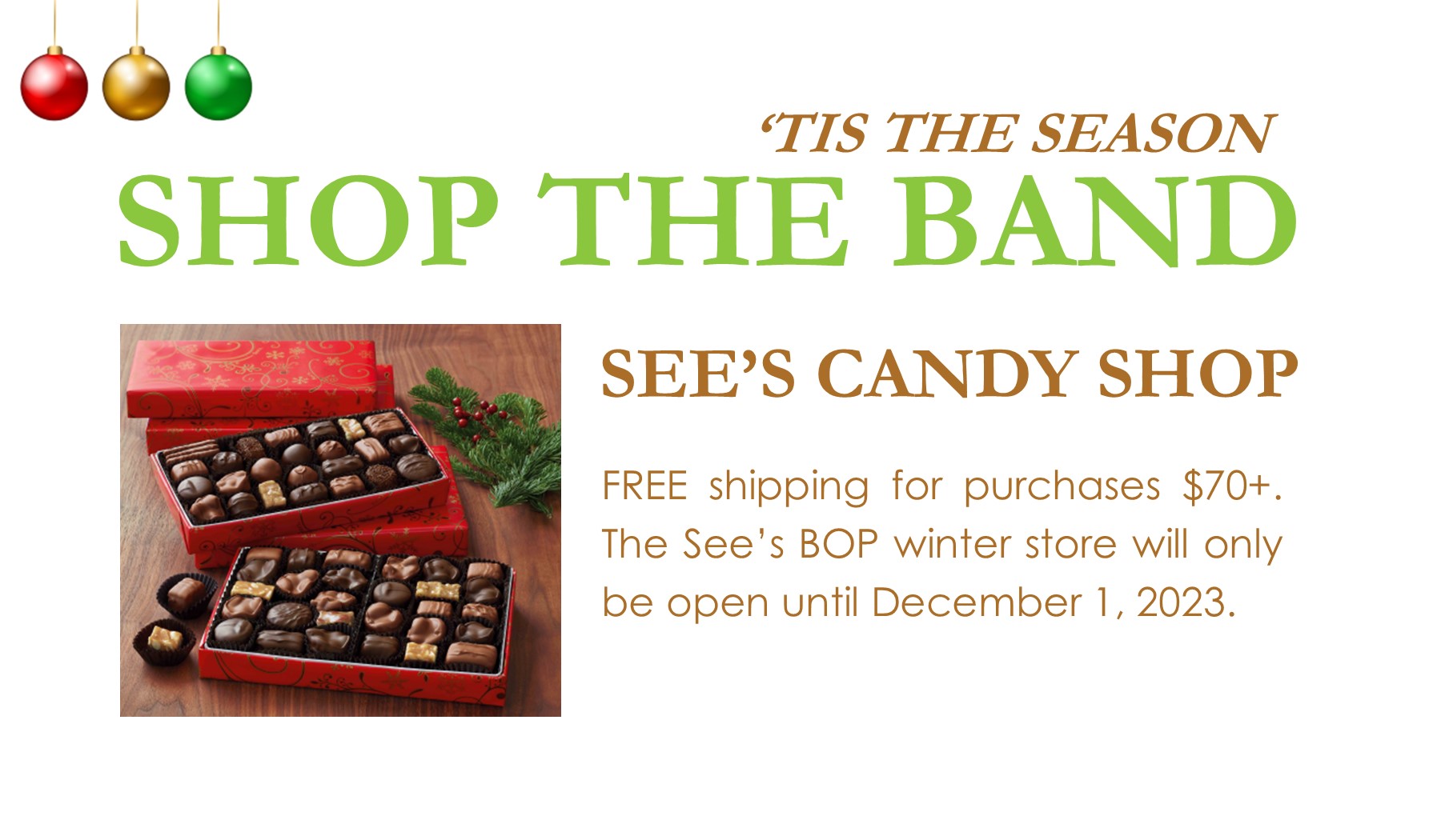 Shop the Band_See’s 2023_Homepage Slide